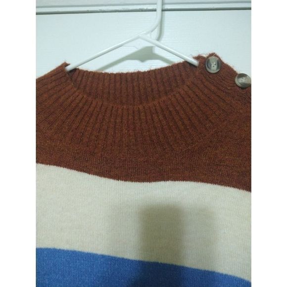 Altar'd State Women's Striped Mock Collar Sweater Dress Size S - Picture 7 of 11